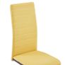 Cantilever Dining Chairs 4 pcs Yellow Fabric Image 6