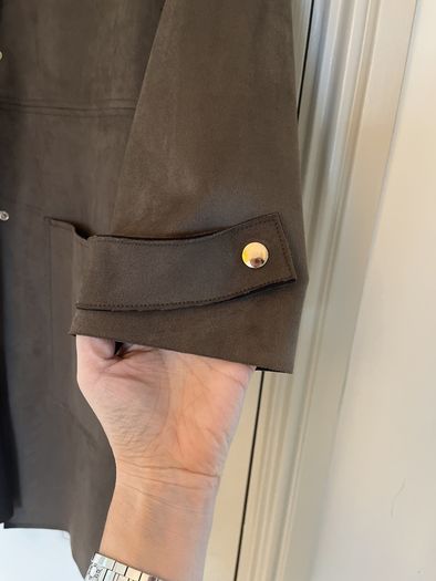 Zara suede effect coat