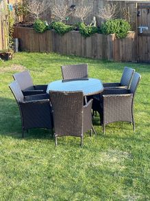 Rattan garden furniture