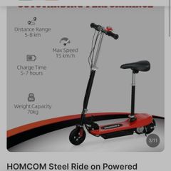 kids electric scooter x2 red