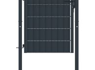 main image for ad Fence Gate PVC and Steel 100x81 cm Anthracite