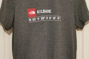 The North Face TShirt Kildare Coordinates Ireland Grey Red Size Medium