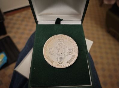 Sinn Fein 100 year sterling silver medal / coin