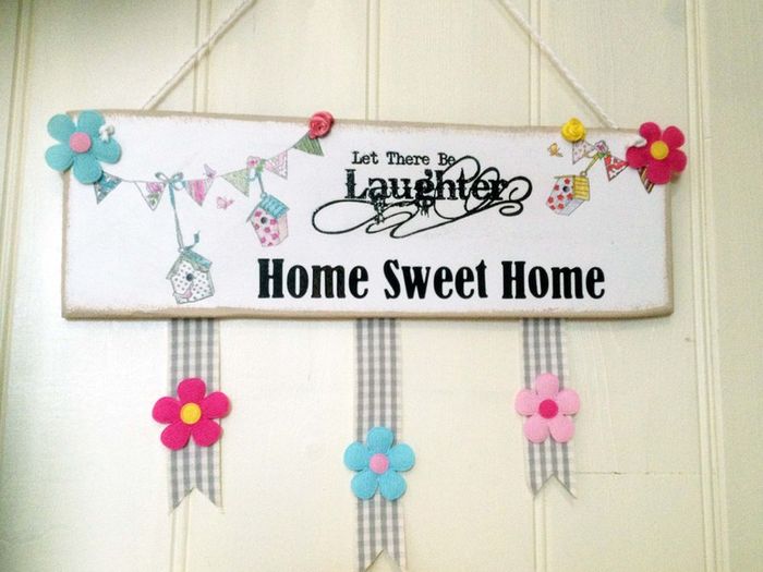 Home Sweet Home Handmade Sign