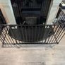 Adjustable Fireplace Safety Gate / Hearth Guard , Black Metal, Wall-Mountable Image 3
