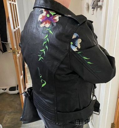 BNWT Boho Style Leather Look Jacket size 18