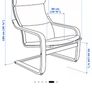 Poang Armchair and footstool Image 3