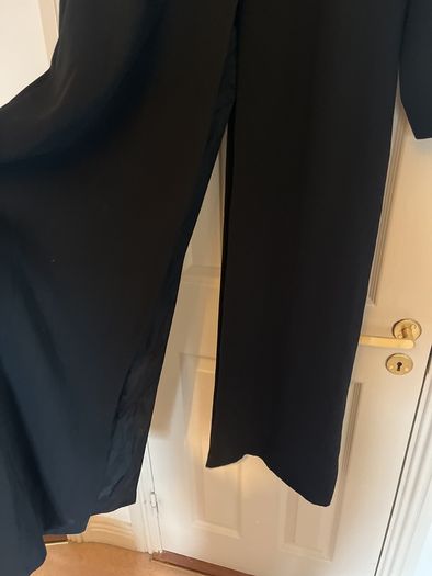 Black full length dress coat