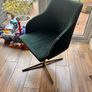 Green Velvet Office/Desk Chair Image 2