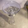 Rare find Vintage Bohemia Crystal cut vase on foot. Beautiful and bright cut crystal vase. Image 3