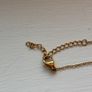 Mettle and Bloom Gold 14k plated Crescent Necklace Image 7