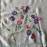 Antique pale green table cloth Image 2