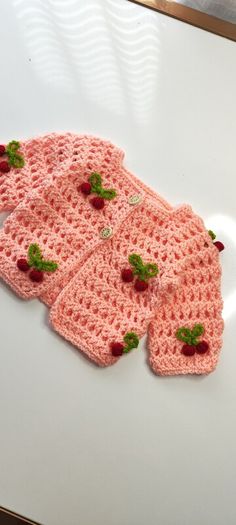 Handmade baby cardigan