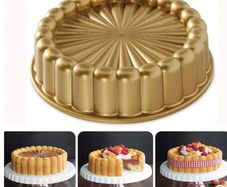Charlotte cake, 25 cm diameter corrugated baking tin