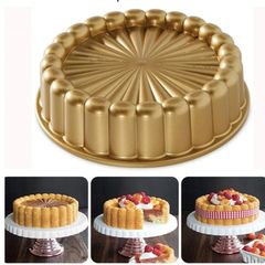 Charlotte cake, 25 cm diameter corrugated baking tin
