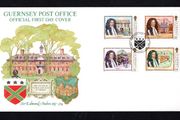 1987 Guernsey The 350th Anniversary of the Birth of Sir Edmond Andros Commemorative Stamps Official First Day Cover (FDC)