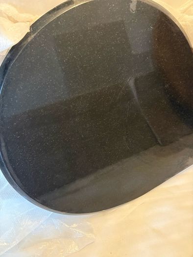 Black Teardrop Granite Hearth For Stove