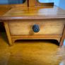 Stamped Harris Lebus Satin Walnut Chest/Dressing Table (c. 1910) - Detachable Mirror Image 5