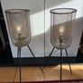 pair of azure mesh floor standing lamps Image 3