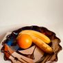 Vintage Mid-Century Vallauris Style Ceramic Bowl Plate 29cm Abstract Studio Pottery Image 4