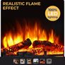 Electric LED contemporary Fireplace - off white Image 7
