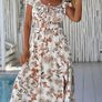 Floral Print Summer Maxi Dress Image 8