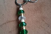 Handcrafted beaded keyring