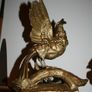 Antique gold heavy statue ornament bird Image 8