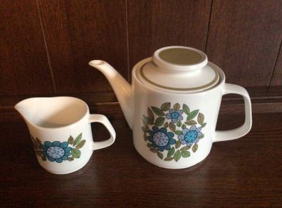 Retro Vintage J&G Meakin Studio Pottery milk jug and Teapot