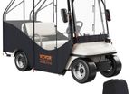 Transparent Golf Cart Rain Cover 4 Person Golf Cart Cover 144 x 113cm 600D Waterproof Portable Mobile Golf Cart Storage Cover Fits EZGO TXT Golf Cart