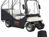 Transparent Golf Cart Rain Cover 4 Person Golf Cart Cover 144 x 113cm 600D Waterproof Portable Mobile Golf Cart Storage Cover Fits EZGO TXT Golf Cart