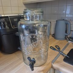 glass jar with tap