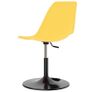 Swivel Dining Chairs 6 pcs Yellow PP Image 5