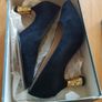 Vintage DI SANDRO Shoes - New -With Gold Nugget Heels Image 2
