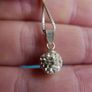 925 Sterling Silver Shamballa Style Crystal Disco Ball Earrings Pendant + Necklace Set Image 6