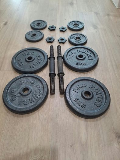 Set of dumbbell weights