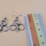 Antique Style Brass Snake Dangle Earrings Image 2