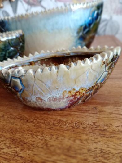 Vintage Ceramic Art Pottery Nest of Bowls x 3