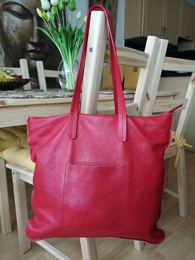 Red Leather Handbag