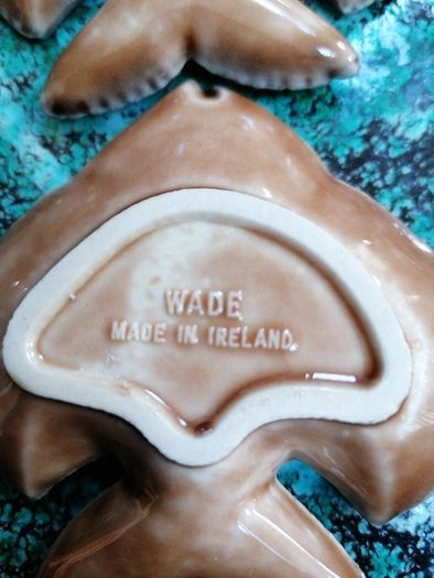 Vintage 2 Wade ceramic fish