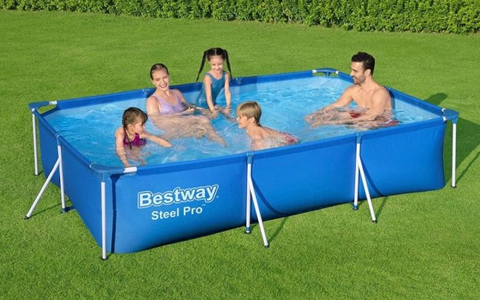 Rectangular Frame Swimming Pool, Steel Pro, 9.1 ft (FREE POSTAGE)