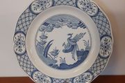 Fabulous Antique Blue and White 9 Inch Breakfast Plate By Furnivals Limited, in the Popular "Old Chelsea" Pattern Circa 1915+ (number 2)