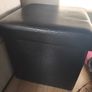storage box x 2 faux leather pouffe Image 2