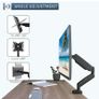 Single Monitor Arm for 13-32Screens, Ergonomic Height Adjustable Gas Spring Monitor Arm Bracket, VESA 75/100mm, 2 Mounting Options, Weight 1 kg to 6 kg Image 3