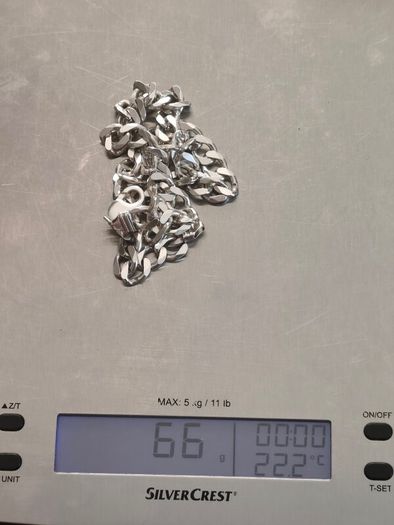 Sterling silver  necklace chain and bracelet