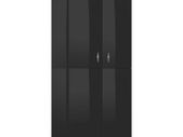 Shoe Cabinet High Gloss Black 80x39x178 cm Chipboard