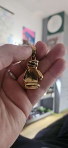gold boxing pendant