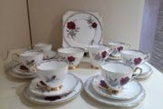 Vintage Tea Set 21 piece, Royal Stafford 'Roses to remember'