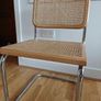 Pair of Mid-Century Modern Cesca Style Wicker & Chrome Dining Chairs Image 5
