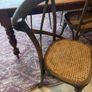 Two Cross Back Dining Chairs Rattan seat Image 4